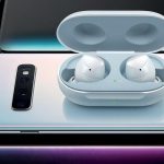 Nouveau casque sans fil Samsung Galaxy Buds sur la photo