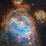 Astrophysicists first saw a jet from a young star in another galaxy