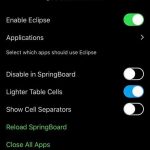 Dark Mode Tweak Eclipse now supports iOS 12