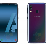 Samsung Galaxy A40 on press renderers: gradient colors, dual camera and Infinity-U display