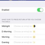 Timemoji optimieren ändert die AM / PM-Anzeige in der Statusleiste in ein Emoji