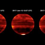 Particles of the solar wind warmed the Jupiter's stratosphere