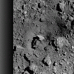 Look at the man-made crater on Ryugu asteroid from the bomb dropped from the Hayabus-2 probe