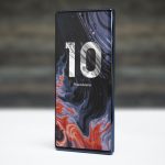 Samsung Galaxy Note 10 on concept renderers: a screen with a cut in the middle and a camera with four modules