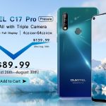 The OUKITEL C17 Pro with a triple camera was priced at $ 89.99. On sale since August 26
