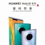 Huawei Mate 30 Pro appeared on the official image: a cutout on the screen for Face Unlock sensors and four cameras
