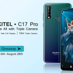 Premiere of OUKITEL C17 Pro with a triple camera. And immediately the draw