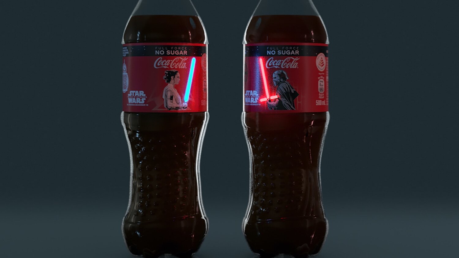 スター ウォーズのファン向け コカ コーラが小さなoled剣ディスプレイを備えたボトルを発売 Geek Tech Online