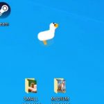 Created harmful goose for the desktop, stealing cursor