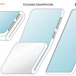 Alibaba patented a new design of a folding smartphone with two folds and an additional display