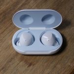 Earphones Samsung Galaxy Buds + on a render in a new color