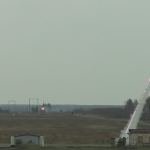 Russian rocket hit shown in slow motion
