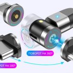 Inovace: USLION magnetický USB kabel s otočnou hlavou