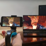 The smartphone turned into a "blaster" for the game DOOM Eternal