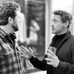 OnePlus Ambassador Robert Downey Jr walks with OnePlus 8 Pro