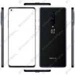 OnePlus 8 appeared in a press render in black colors and design, like the OnePlus 8 Pro