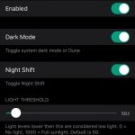 Tweak LightsOut customizes the change of dark and light modes in iOS