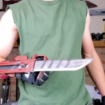 Executioner Rock's retractable blade from DOOM Eternal recreated in reality
