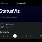 Tweak StatusViz adds a music visualizer to the status bar on iPhone