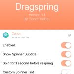 Make respring your device more comfortable with Dragspring tweak
