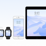 Winter minimalistic wallpapers for iPhone, iPad, Apple Watch and Mac
