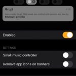 Grupi tweak groups banner notifications for applications on a locked iPhone and iPad screen