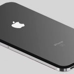 Rendering of a new iPhone 8 concept with glass panels and a steel case