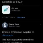 Chimera jailbreak tool supports some beta versions of iOS 12.3