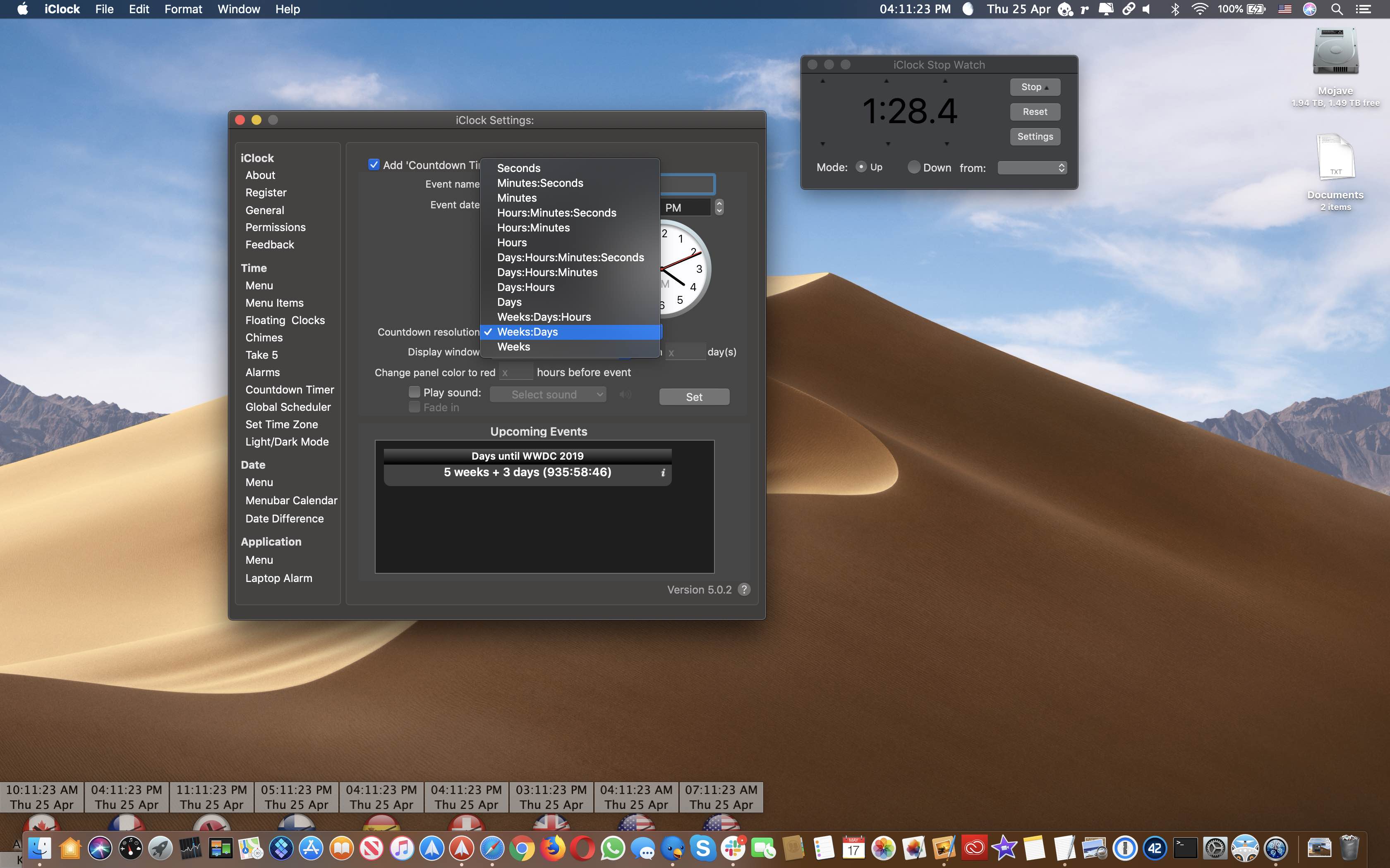 wolrd timer for mac os x