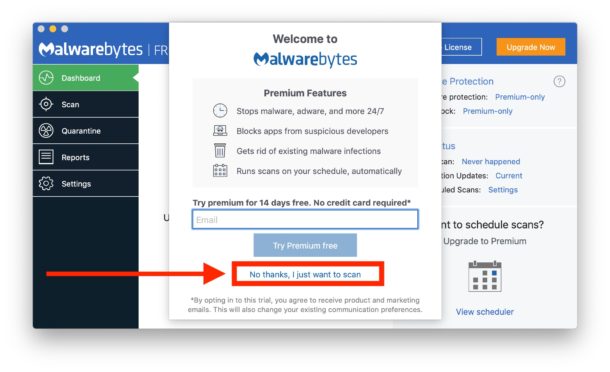 how to stop malwarebytes from running automatically