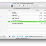 How to clear the Quick View cache on Mac OS