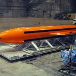 Shows the consequences of the explosion of the American "mother of all bombs"