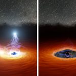 See how the black hole lost its crown and "restarted"