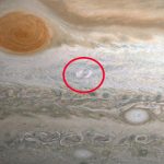 Look at the new storm on Jupiter. He was discovered by an amateur astronomer