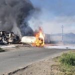 The destruction of the car of the Ministry of Emergency Situations of Armenia by a kamikaze drone from Azerbaijan hit the video