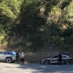 Lucid's electric crossover spotted on public roads