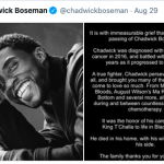 The death of a Marvel actor has become the most "liked" on Twitter