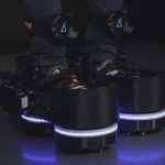 Shoes for walking in virtual reality created