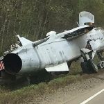 În Primorye, un bombardier a căzut accidental într-un șanț