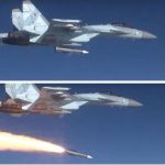 Newest Russian Su-57 fighter spotted with Product 180 missiles