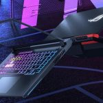 Gaming laptop with flagship NVIDIA RTX 3080 graphics card "lit up" in the Amazon online store