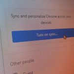 Chrome sync is used to steal data