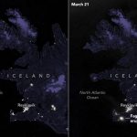 أظهرت وكالة ناسا كيف يبدو انفجار بركاني في أيسلندا من الفضاء