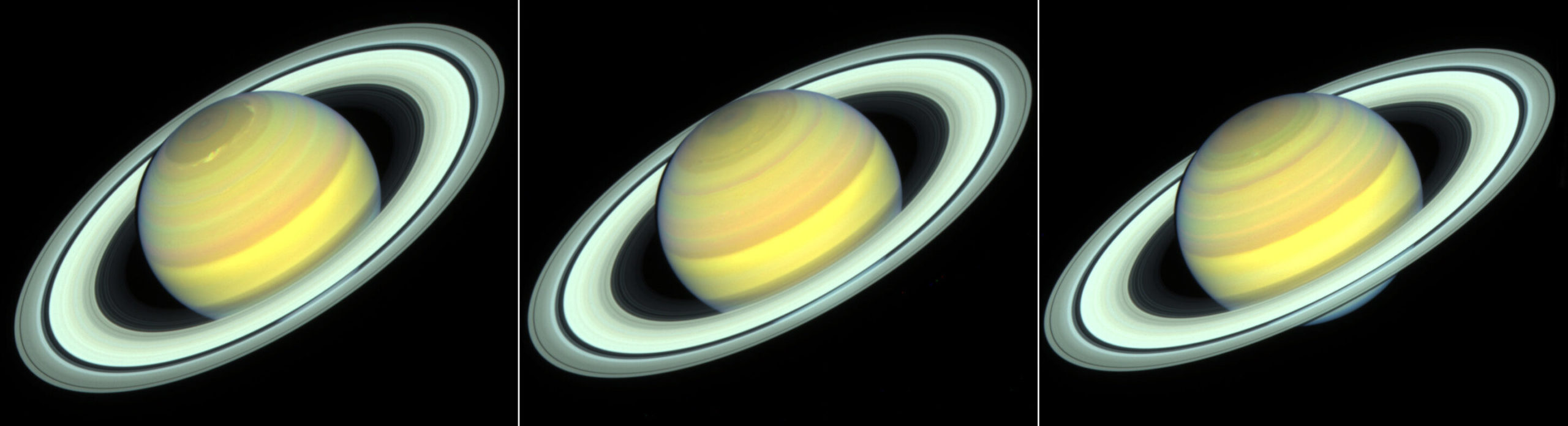 ハッブルは土星の季節がどのように変化するかを示しています Geektech Online