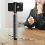 Baseus compact selfie stick with tripod, Bluetooth and remote control for $ 23