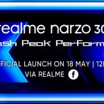 Officially: Realme Narzo 30 with MediaTek Helio G95 chip, 5000 mAh battery and triple camera will be presented on May 18