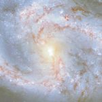 See a spiral galaxy with neighbors