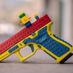 In the USA, they created a pistol in the form of a constructor, but LEGO did not like it