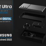 Se non altro per sfiga: Samsung Galaxy S22 Ultra è stato mostrato nei render con uno slot microSD, jack da 3,5 mm e una fotocamera sub-schermo