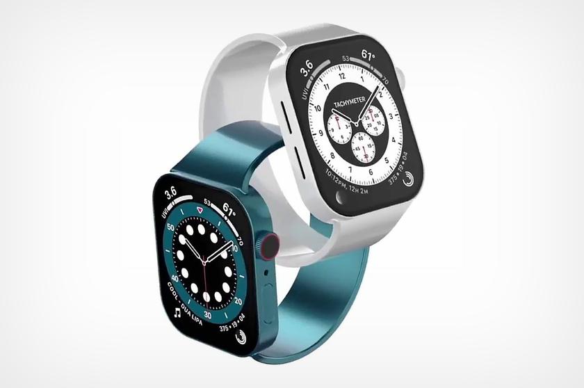 Apple Watch Series 7 Band-afbeeldingen bevestigen nieuwe smartwatch-maten -  41 mm en 45 mm - Geek Tech Online